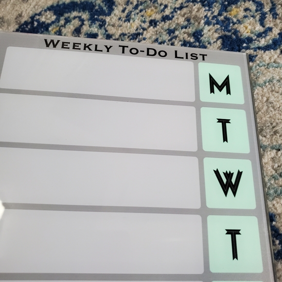 Custom Dry Erase Board Weekly To Do List W/ Marker - Picture 5 of 8
